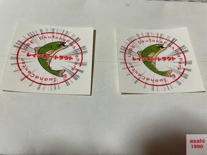 おくとねフィッシングパーク ニジマス ステッカー