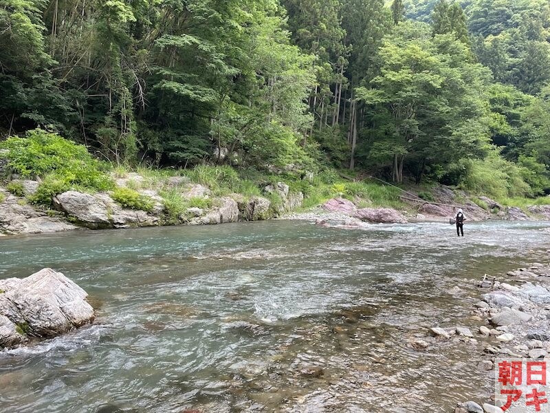 神流川　鮎釣り