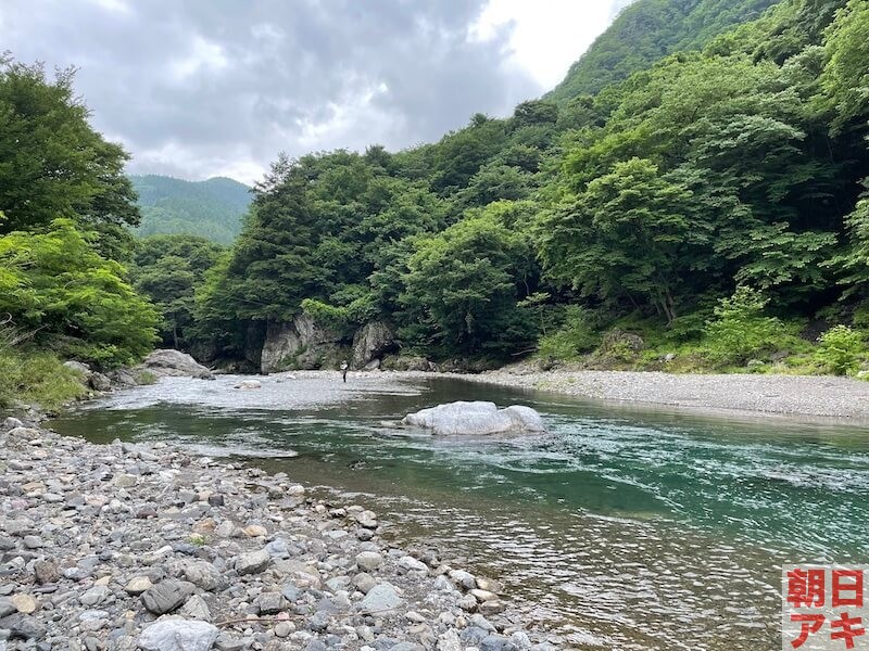 神流川　鮎釣り