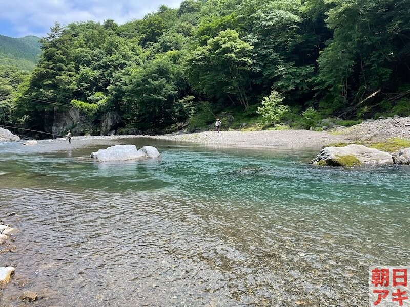 神流川　鮎釣り