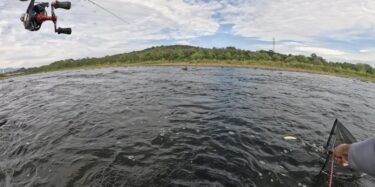 利根川の鮎釣り：アユイング用に改良トンボを使い始めました