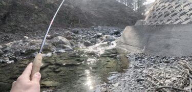 秩父漁協の渓流釣り：初めての解禁当日は頭跳ねでした