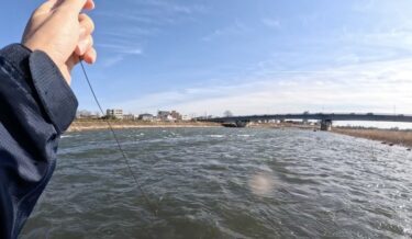 群馬漁協の本流釣り：今年初めての釣りは増水、濁り、トラブルで即終了