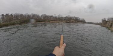 利根川の本流釣り：本流は難しく全く釣れる気配なしです